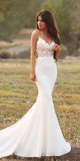 African wedding dresses 2018 plus size half sleeve lace appliques off shoulder mermaid bride gowns covereed button custom made. 23 Stunning Mermaid Wedding Dresses To Shine Chicwedd