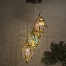 Led lighting in modern media room my decorative. Buy Classic Moroccan Nargis Gold Hanging Pendant Light Online In India Wooden Street