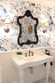 Black And White Wallpaper For Small Bathroom Bathrooms Powder Room Wallpaper Small Bathroom Wallpaper Powder Room Renovation