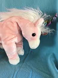 Mint Ty Beanie Buddy Charmer The Pink Unicorn Horse Mwmt 2003 Stuffed Animal Beanie Buddies Pink Unicorn Ty Beanie