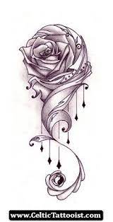 Celtic tattoos and its popularity have soared in recent times and the trend shows no signs of relenting. Grey Celtic Rose Tattoo Design