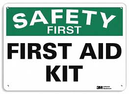 With the help of the first aid kit, you will be able to respond quickly and effectively! Lyle Safety Sign First Aid Kit Sign Header Safety First Aluminum 7 In X 10 In 34rk75 U7 1199 Ra 10x7 Grainger