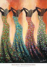 An artist's impression of the june solstice, with the longest daylight hours in the earth's northern hemisphere. Dance Of The Summer Solstice By Monica Stewart The Black Art Depot