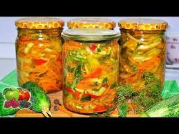 салат из кабачков огурцов моркови и лука на зиму Pin Na Doske Zakrutka
