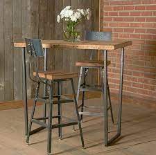 Most of all, they need to keep. Industrial Modern Stool With Steel Back 1 25 Counter Height Stool With Back And Reclaimed Wood Ch Pub Table Sets Bar Table Bar Height Table