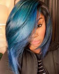 You can experiment with different styles, such as your natural curls with a side part or a middle part. Frisuren 2020 Hochzeitsfrisuren Nageldesign 2020 Kurze Frisuren Hair Styles Blue Hair Light Blue Hair