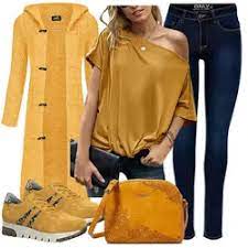 Frühlings Outfits Gelb T-Shirts Kombinieren für Damen 20 Outfits Online  Kaufen | FrauenOutfit