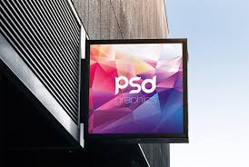 Free Square Signboard Mockup Psd Psd Graphics Free Photoshop Mockup Psd Square Signboard Mockup Free Psd Mockup Psd Free Mockup