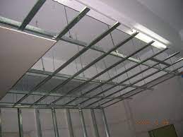 Metal Suspension System With Gypsum Board Ceiling Design Install Drop Ceiling Steel Frame Construction