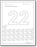 It's a very simple independent activity for. Number 22 Worksheets Number 22 Worksheets For Preschool And Kindergarten