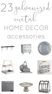 It has a rustic appeal and seems to go well with plants and other outside items. Decor Trend Galvanized Metal Accessories The Inspired Hive
