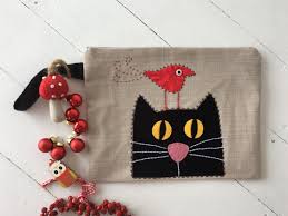 Evdekedivar Kedi Ve Kus Portfoy Canta Aplike Sablonlari Kedi Canta