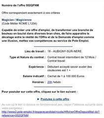 Trouvez un emploi qui correspond. Des Fausses Offres D Emploi Ont Ete Publiees Sur Le Vrai Site De Pole Emploi