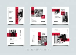 fashion social media post template design de instagram social media post layout grafico