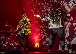 The man took the stage to perform their latest hit, live in the moment. Portugal The Man Returned To Montreal For A Sold Out Show At Mtelus Photos Bad Feeling Magazine
