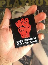 The current status of the logo is active, which means the logo is currently in use. Rage Against The Machine Mens Logo Woven Patch Black Novelty Men Fcteutonia05 De