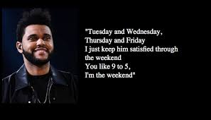 The weeknd should make a song called sza. Best 21 The Weeknd Lyrics And Verses Nsf Music Magazine