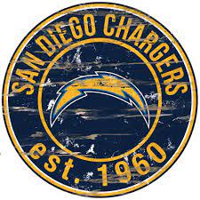 It boasts a wool construction, includes a hanging cord, and depicts the many versions of the club's emblem. San Diego Chargers Distressed 24 X 24 Round Wall Art In 2021 Round Wall Art San Diego Chargers Vintage Pop Art