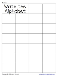 Write The Alphabet Grid