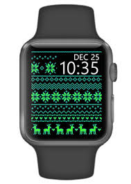 Touch and hold the display. Christmas Apple Watch Face