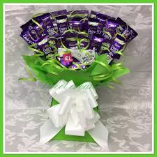 Cadbury Dairy Milk And Buttons Chocolate Bouquet Other Colours Are Available All My Bouquets Come Gift Wrapped In C Chocolate Bouquet Sweet Trees Sweet Hampers
