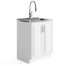 Maybe you would like to learn more about one of these? Darwin 28 Inch Laundry Cabinet With Pull Out Faucet And Stainless Steel Sink In White In 2021 Undermount Stainless Steel Sink Stainless Steel Sinks Pull Out Faucet