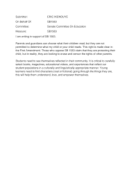 Submitter: ERIC IKENOUYE On Behalf Of: SB1583 Committee: Senate ...