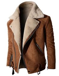 Mens High Neck Suede Jacket With Zipper Point Sleeves Kmoco014 Suede Jacket Men Mens Fashion Leather Jacket Men