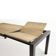 90 cm de large x 160 cm (fermée) à 240 cm (ouverte) pour la longueur. Table Extensible En Stratifie Et Pieds En Metal Tokio 4 Pieds Com