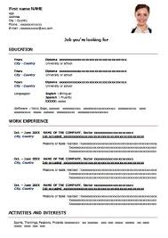 Nombre y apellidos, dni, lugar y fecha de idiomas: Ejemplo De Curriculum Vitae En Word Descargar