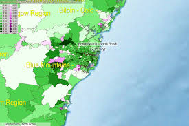 Bondi beach (new south wales) , australia on map: Bondi Beach North Bondi Population Sa2