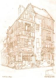 Old Houses In Bayeux France By Built4ever On Deviantart Fantasy House Old Houses House Sketch
