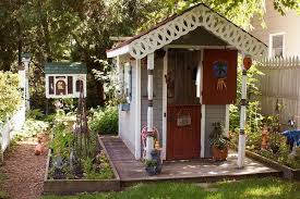 24 Adorable Playhouses You Need To See Backyard Playhouse Play Houses Shed Playhouse