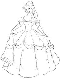 Princess Belle Coloring Page Youngandtae Com Disney Princess Coloring Pages Disney Princess Colors Princess Coloring Pages