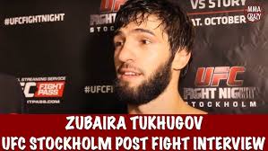Zubaira Tukhugov UFC Fight Night Stockholm Post Fight Media Scrum