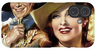 ''The Girl of the Golden West'', 1938, movie poster base painting by Ted  ''Vincentini'' Ireland. iPhone Case