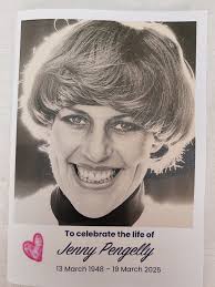 Jenny Pengelly, funeral leaflet. RIP Jenny 🙏🏽🌹 Funeral service  https://www.youtube.com/live/rreTzyGoVk0?si=yIUu2kDsIsMPwjyc