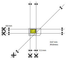 Such sim card adapter can be found here: How To Convert Sim Card Into Nano Sim Card