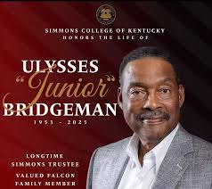 Simmons College Of Kentucky Honors The Life Of Ulysses "Junior" Bridgeman