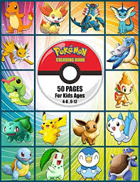 If yes, you should try to play and watch pokemon games or video. Pokemon Coloring Book 50 Pages For Kids Ages 4 8 9 12 Amazon Ca Creative Simena Books