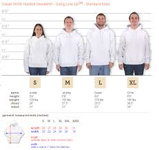 3e Prints Gildan Hoodie Size Chart