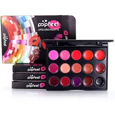 popfeel 15 colors lip gloss palette