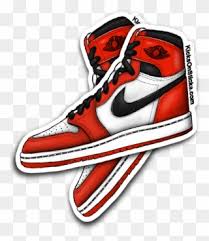 Best jordan drawing vector images stocks and cartoon jordan shoes png transparent jordan sho. Jordan 1 Chicago Sneaker Sticker Nike Air Jordan I Clipart Full Size Clipart 1475814 Pinclipart