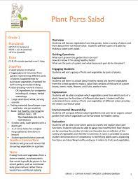 First Grade Plant Parts Lesson Plan Full Lesson Http Captainplanetfoundation Org Learning Garden Less First Grade Lessons Parts Of A Plant Guiding Questions