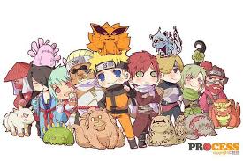 Jinchuuriki Bijuu Tailed Beasts Cute Chibi Naruto Naruto Shippuden Anime Tailed Beasts Naruto Naruto Shippuden Sasuke