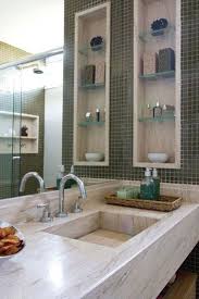Banheiros Com Nichos Mdf Porcelanato E Embutidos Decoracao Banheiro Apartamento Decoracao Banheiro