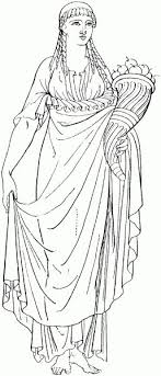 Ancient Greek Olympics Coloring Pages Holidays Coloring Pages Greek Woman With Cornucopia Coloring Page Pintura Grega Grecia Antiga Desenho