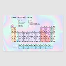 Periodic Table Of The Elements Pastel Iridescent Rectangular Sticker Zazzle Co Uk In 2020 Periodic Table Of The Elements Periodic Table Elements
