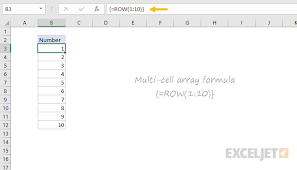 Excel Multi Cell Array Formula Exceljet