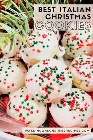 Lemon ricotta cookies with lemon glaze. Best Italian Christmas Cookies Walking On Sunshine Recipes